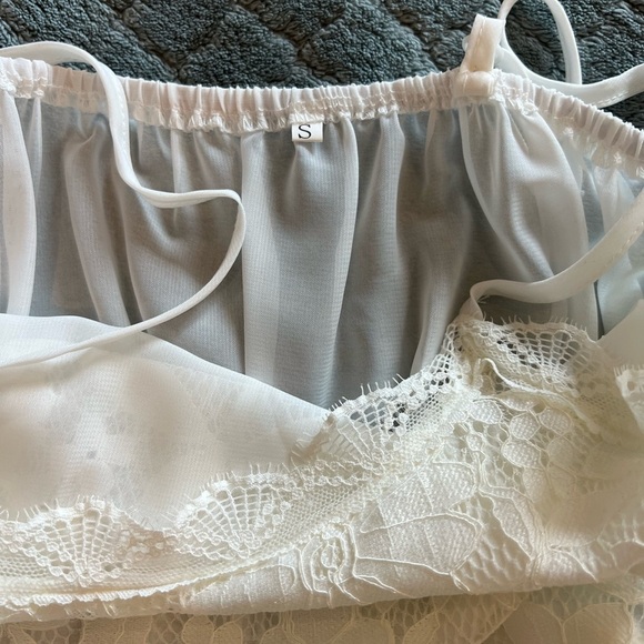 Spaghetti Strap High Low Dress in White - Picture 2 of 2